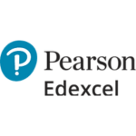 Pearson Edexcel logo showing a blue circular icon with a white question mark next to dark text.